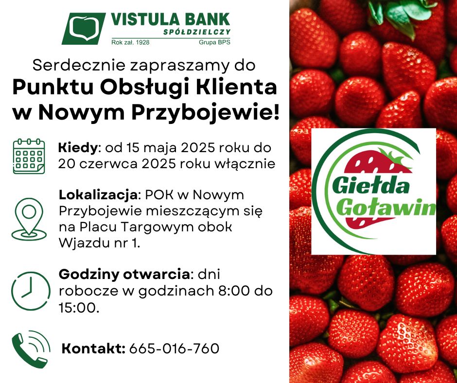 Zapraszamy do Punktu Obsługi Klienta w Nowym Przybojewie